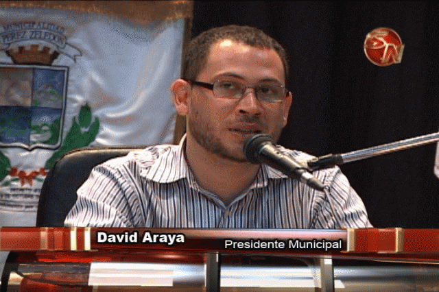 David Araya, presidente municipal.