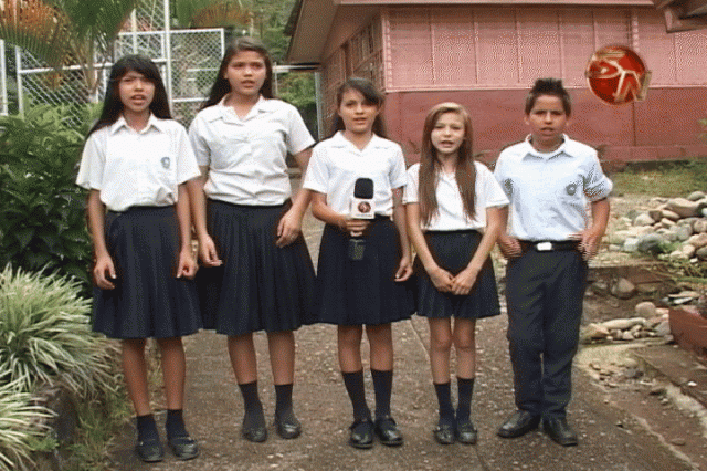 Estudiantes de la escuela Chimirol.
