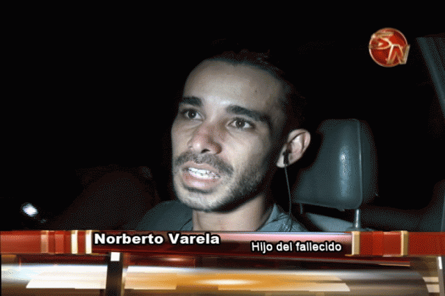 Noberto Varela, hijo del fallecido.