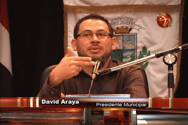 David Araya, presidente municipal.