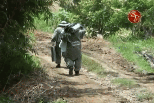 Los bomberos llegaron al lugar.