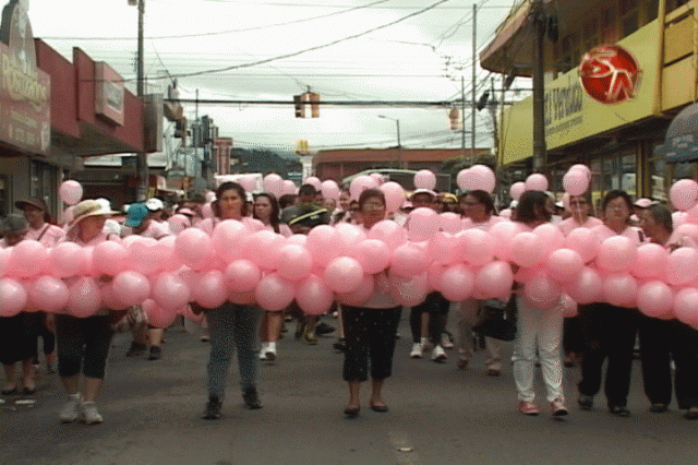 Participantes en la caminata. Participantes en la caminata.
