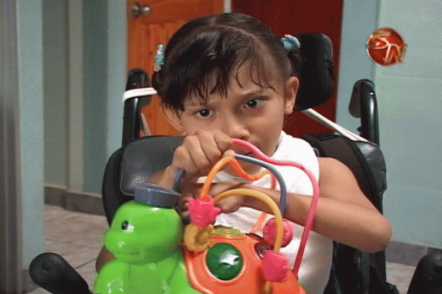 María del Milagro, paciente en la Fundación. María del Milagro, paciente en la Fundación.