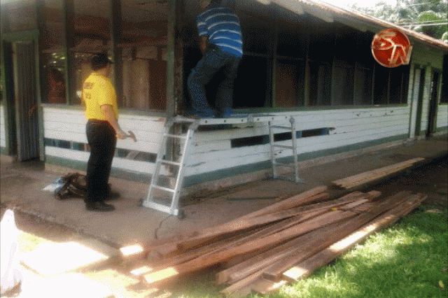 Restauraron la escuela. Restauraron la escuela.