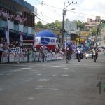 Llegada de la Vuelta Ciclística a Pérez Zeledón 2013