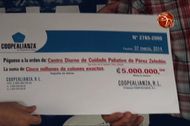 5 millones de colones. 5 millones de colones.