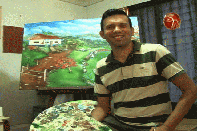 Roy Fonseca Fallas, pintor. 