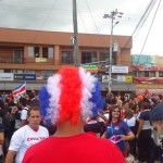 Aficionados celebran gane de la Selección de Costa Rica