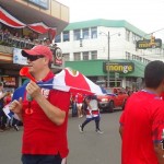 Aficionados celebran gane de la Selección de Costa Rica