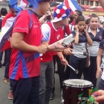 Aficionados celebran gane de la Selección de Costa Rica