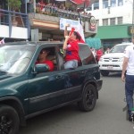 Aficionados celebran gane de la Selección de Costa Rica