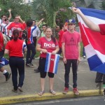 Aficionados celebran gane de la Selección de Costa Rica