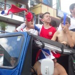 Aficionados celebran gane de la Selección de Costa Rica