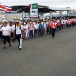 Peregrinación desde San Isidro de El General hasta la Basílica de los Ángeles