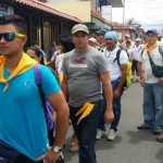 Peregrinación desde San Isidro de El General hasta la Basílica de los Ángeles