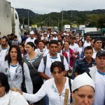 Peregrinación desde San Isidro de El General hasta la Basílica de los Ángeles