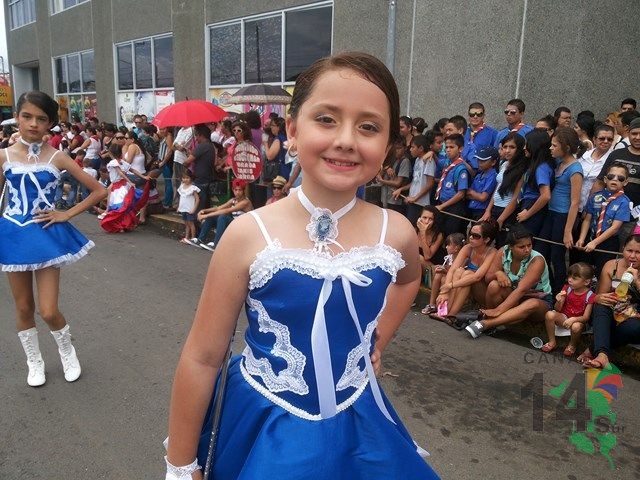 Desfile del 15 de Setiembre 2014 en San Isidro de El General