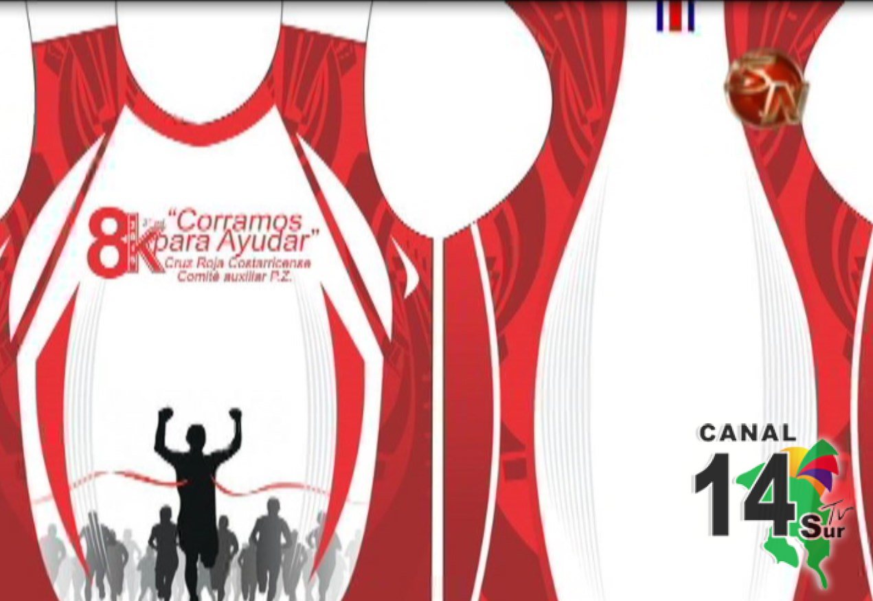 Con el diseño listo de la camiseta se iniciará la inscripción para la carrera de la Cruz Roja de Pérez Zeledón