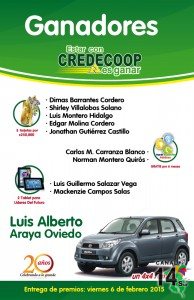 GANADORES CREDECOOP