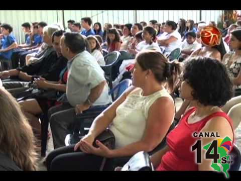 Enrique Obregón, primer maestro recibió homenaje en el 70 aniversario de la escuela de Canaán de Rivas