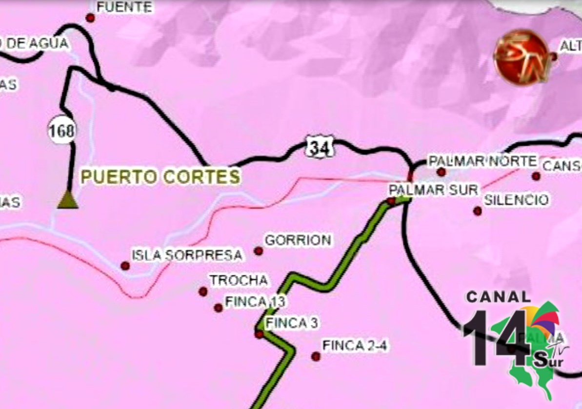 Conavi  y MOPT informan sobre el cierre total de la ruta 168 entrada a Ciudad Cortés por obras
