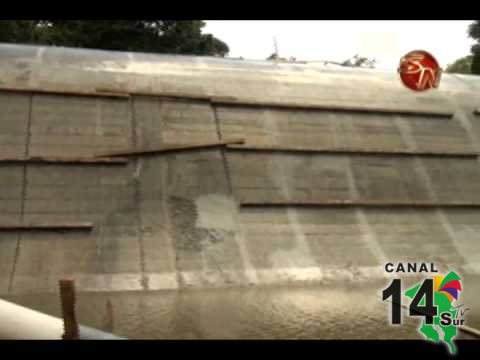 La reconstrucción del dique en Quebradas en Pérez Zeledón está prácticamente finalizada