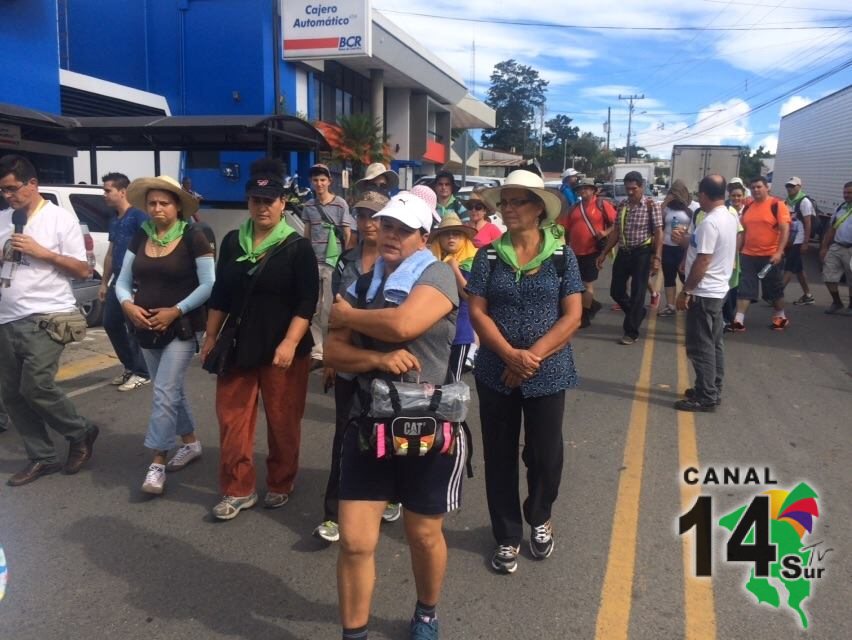 Romeros de Coto Brus iniciaron peregrinación hacia la Basílica de los Ángeles