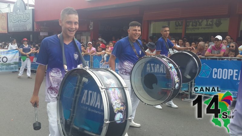 Fervor, alegría y mucha participación en el desfile patrio en San Isidro de El General