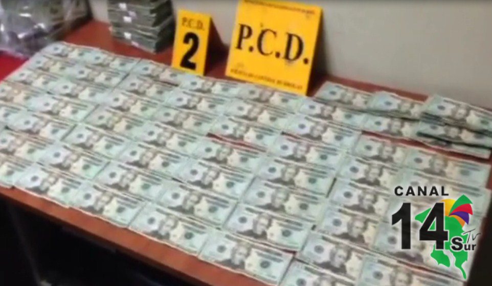 Conductor fue detenido con drogas y 110 millones de colones en La Cuesta de Corredores