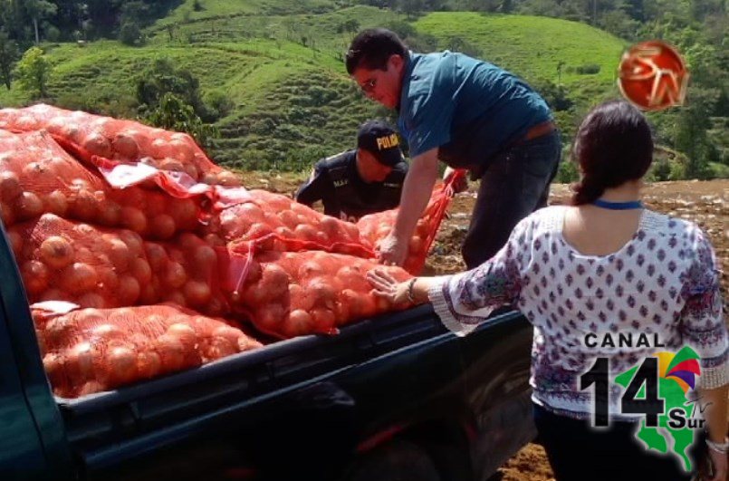 Decomisan casi 17 mil kilos de cebolla ilegal en la frontera Sur