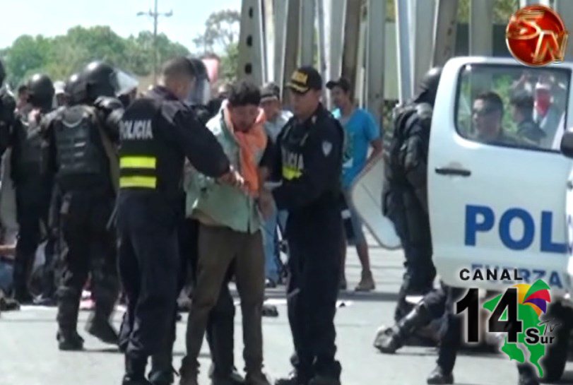 Detenidos en manifestación no podrán unirse a movimientos en puente sobre río Térraba durante un mes