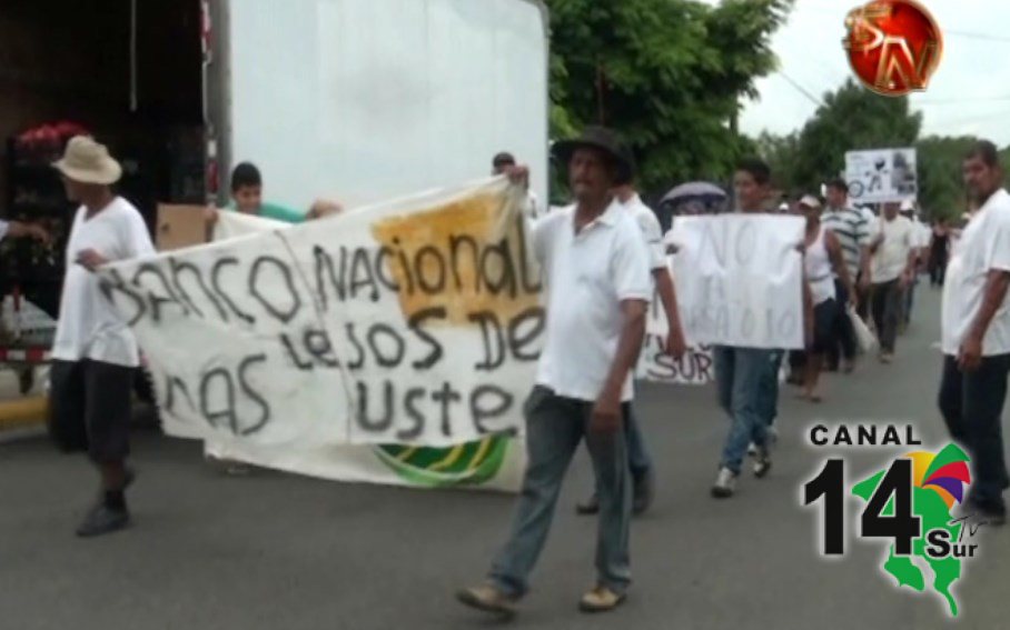 Agricultores de Finca Chánguena y Térraba se manifestaron ante posible desalojo