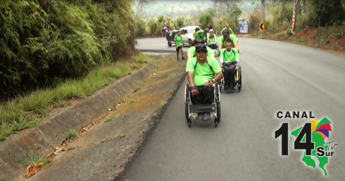 Personas con discapacidad emprenden recorrido para luchar por su autonomía