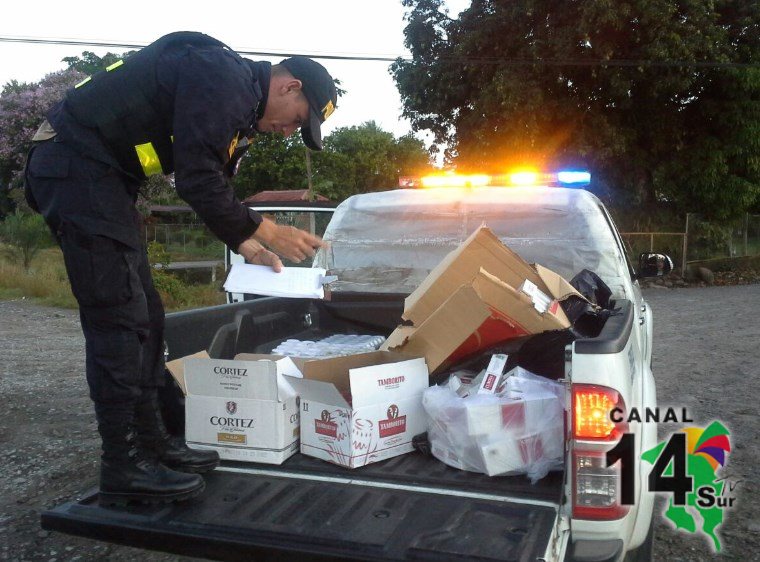 Policía decomisó ₡1.5  millones en licores y cigarrillos contrabandeados en Golfito