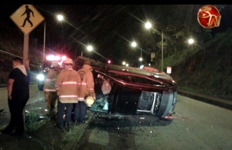 Un vehículo se precipitó anoche sobre ruta Interamericana Sur