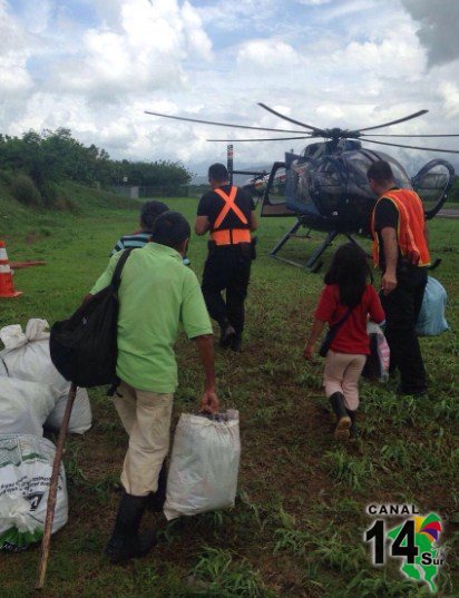 Dos hombres fueron trasladados desde la zona Sur vía área a la capital