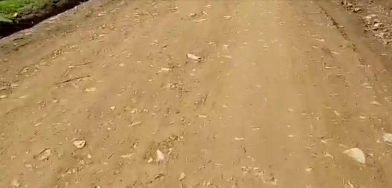 Vecinos complacidos con arreglo de camino en Los Ángeles de Platanares