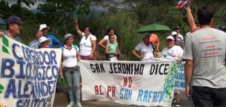 En San Pedro de Pérez Zeledón hay un ambiente tenso por la situación del proyecto hidroeléctrico