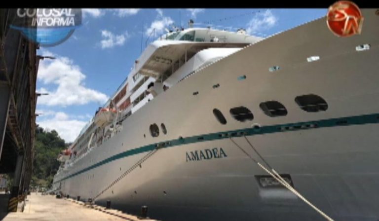 Crucero Amadea, uno de los grandes llegó a Golfito