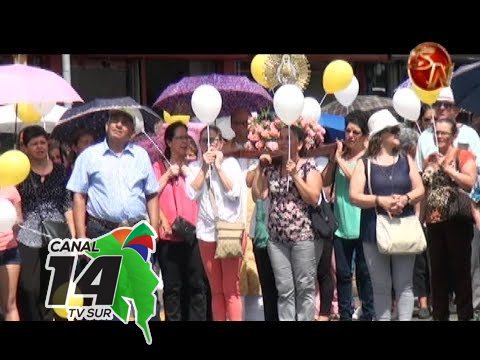 Generaleños participaron en procesión con la Virgen de los Ángeles