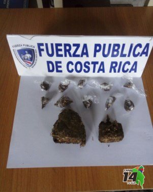 Incautaron marihuana y crack en Buenos Aires y Pérez Zeledón