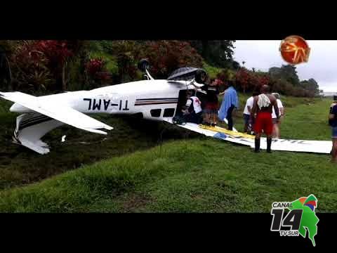 Avioneta sufrió accidente en Golfito