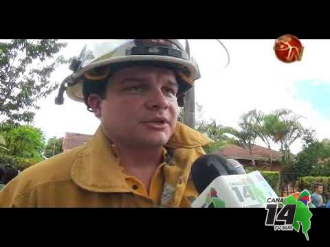 Un incendio dejó a cinco personas sin casa en Peñas Blancas de Pérez Zeledón