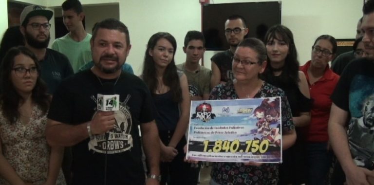 Cosplay Pérez Zeledón dona un millón 840 mil colones a la Fundación de Cuidado Paliativo Pediátrico