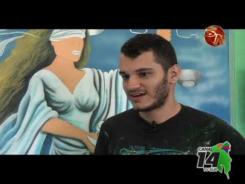 Joven de Buena Vista de Rivas destaca por su talento en la pintura