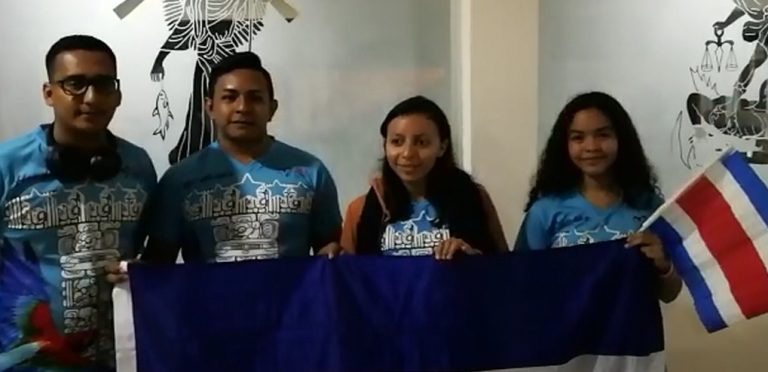 Unos 50 peregrinos de Honduras llegaron a Pérez Zeledón en su rumbo a Panamá