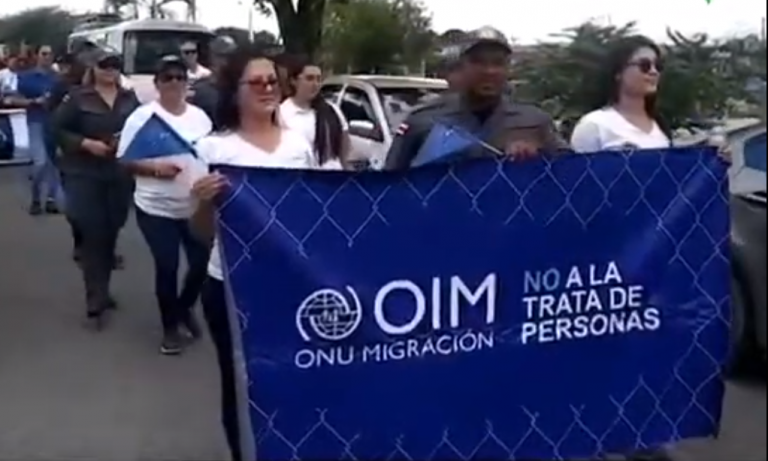 Se realizó una caminata en contra de la trata de personas en la frontera sur