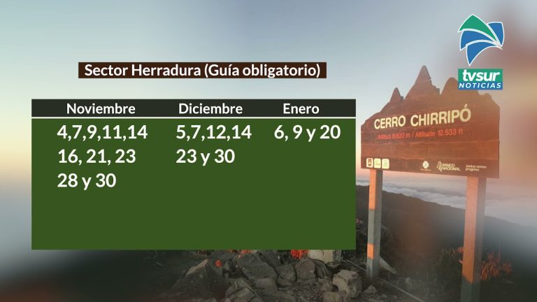Hay espacios disponibles para visitar el Chirripó de noviembre a enero