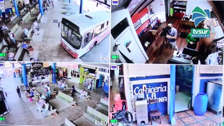 Instalan 20 cámaras de vigilancia en la Terminal de Autobuses en San Isidro de El General y pronto colocarán en el Mercado