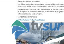 Regional del MEP pedirá investigación por toldos y carretas ubicadas en trayecto del desfile patrio